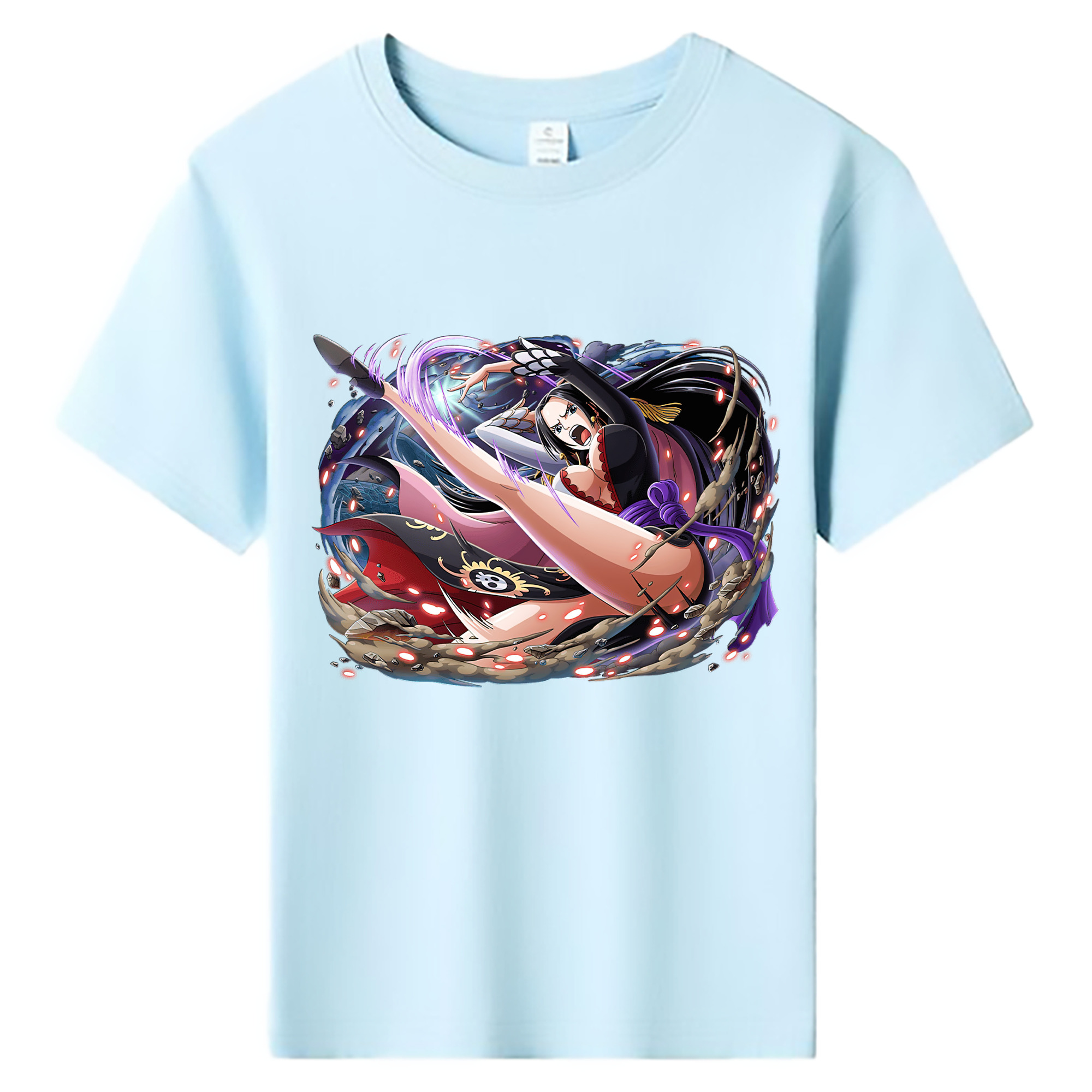 ワンピース ボア・ハンコック ONE PIECE Boa·Hancock 綿100％キッズTシャツ（フロントプリント）